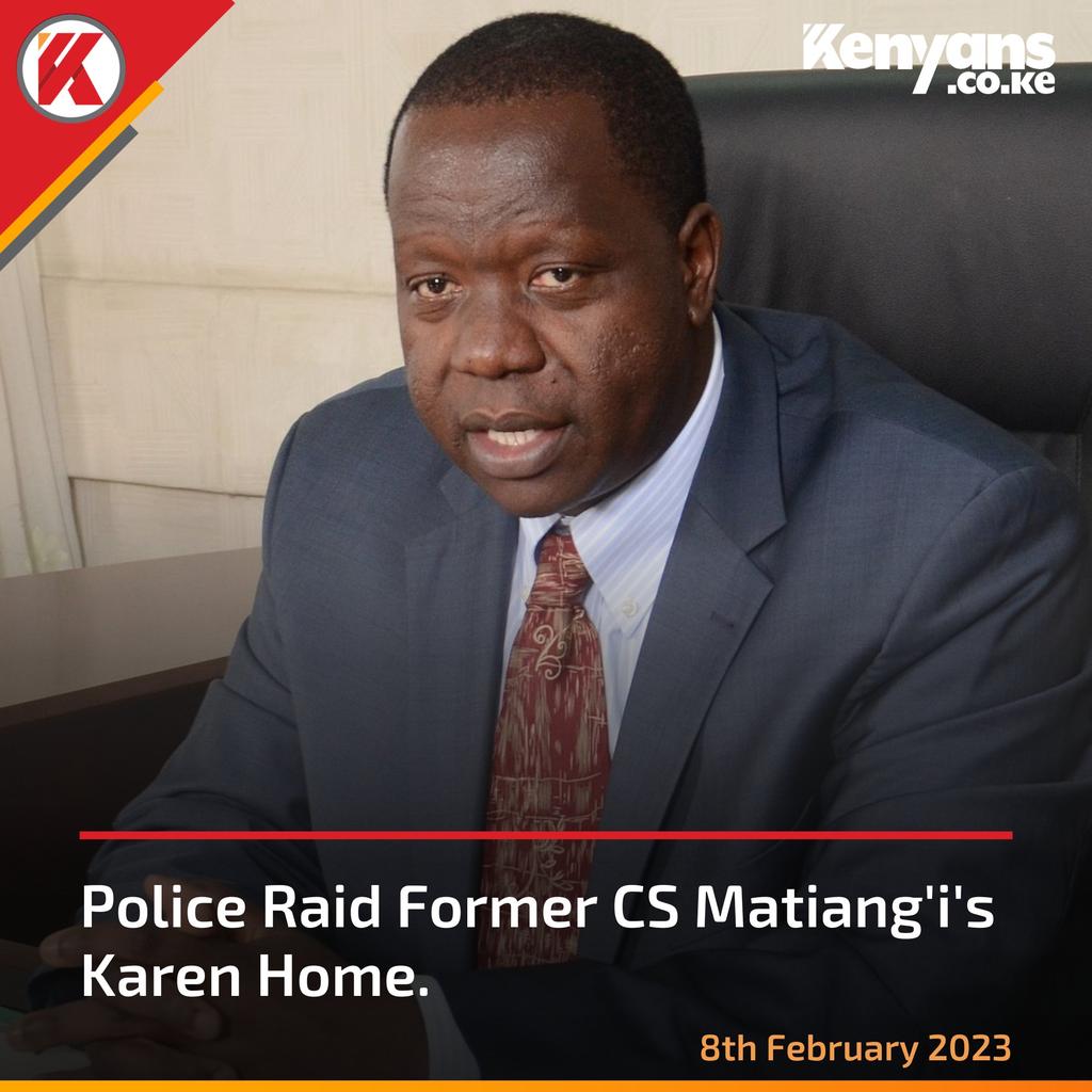 Matiangi in 2019'The police cannot arrest you for nothing. You must have done something that requires them to arrest you, and in any case if you sure you haven't committed any criminal act, why protest the arrest...'
#Breakingnews
#Prisonbreak
#FredMatiangi