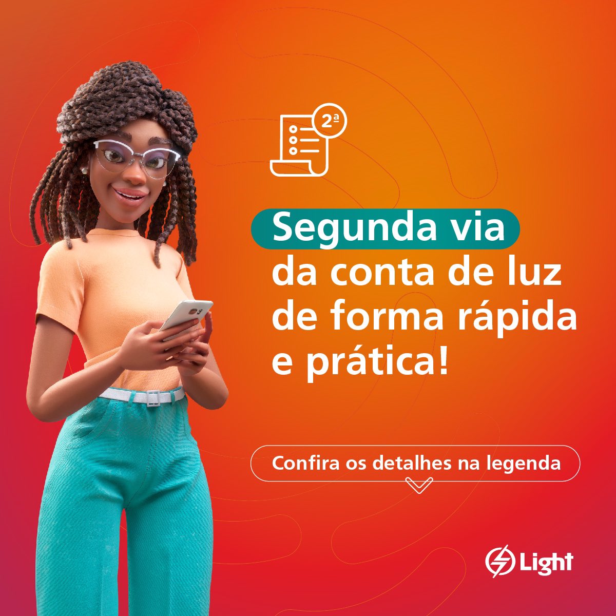 lightclientes's tweet photo. Para ter acesso à segunda via da sua conta de luz, envie uma mensagem de texto para o WhatsApp da Lia 📲 (21) 99981-6059
Depois de dar um “Oi” por lá, ela te dá opções de serviço e você só precisa responder de acordo com o que ela orientar 😉
#whatsapp #maisLight #segundavia https://t.co/3U342mZcRg