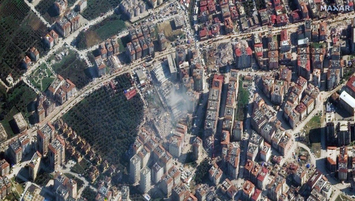 bpthaber's tweet photo. Antakya'nın 8 şubatta uydudan çekilmiş görüntüleri yayınlandı. https://t.co/VgTyeofDl3