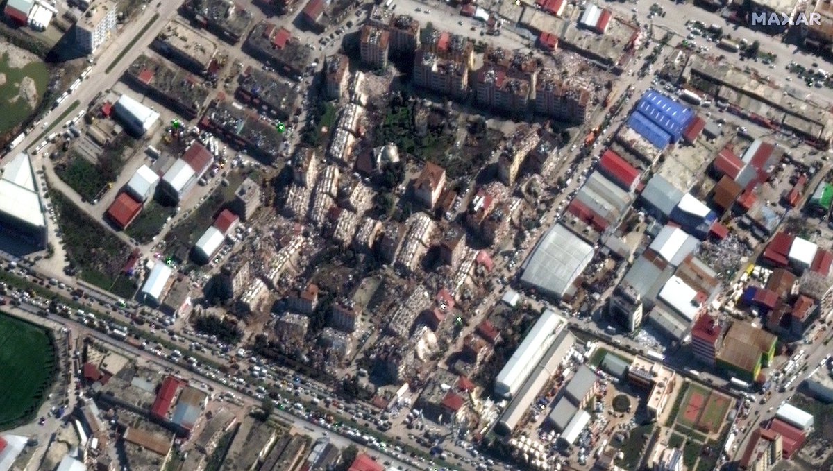 bpthaber's tweet photo. Antakya'nın 8 şubatta uydudan çekilmiş görüntüleri yayınlandı. https://t.co/VgTyeofDl3