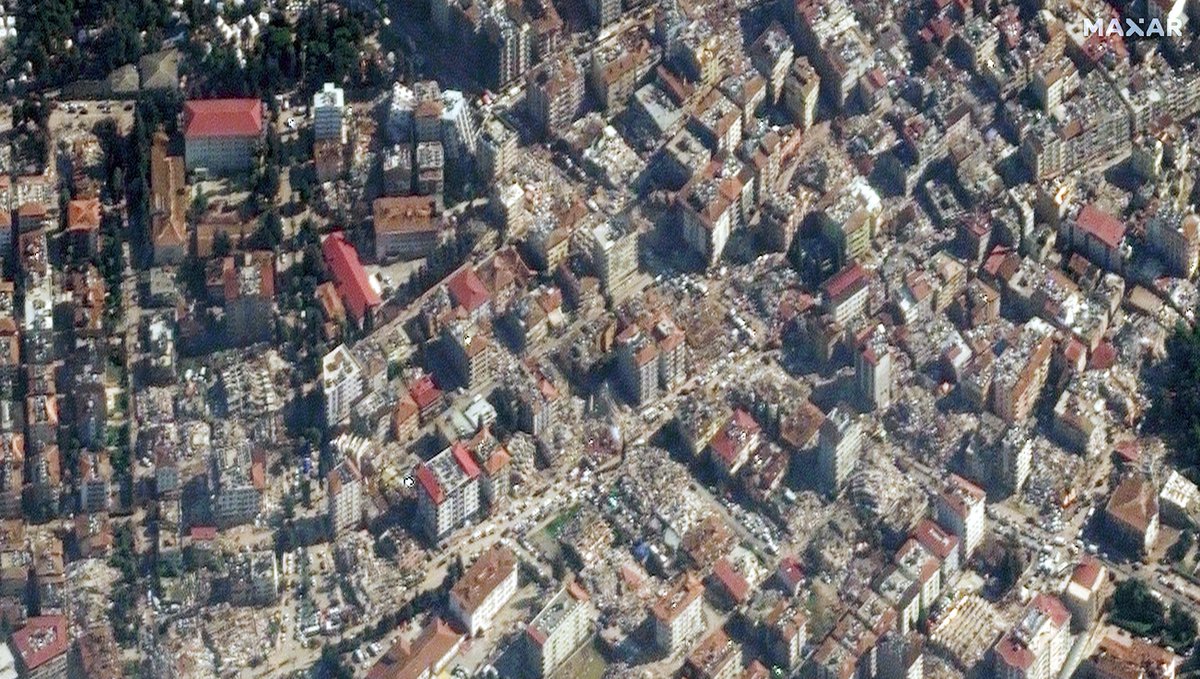 bpthaber's tweet photo. Antakya'nın 8 şubatta uydudan çekilmiş görüntüleri yayınlandı. https://t.co/VgTyeofDl3