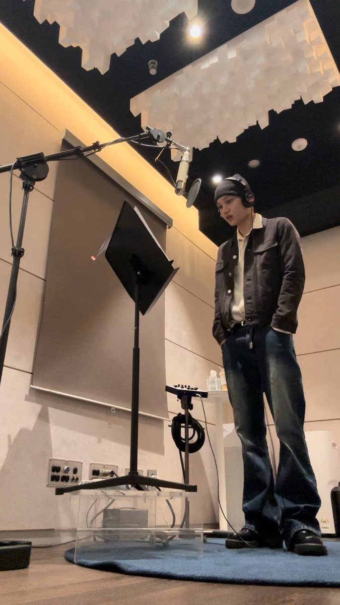 exoffical's tweet image. 230208 (#Kai) Bub Update: “In the middle of recording”