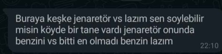 reu220's tweet photo. Hatay Kırıkhan Hassa / Karamağara Köyü
Jeneratör veya Benzin ihtiyacı var!!!!!
iletişim için:
+90 552 848 00 31 
Zeynep Durgun
@BabalaTv @unlostv @HalukOzener @halukleven @ahbap @AFADTurkiye https://t.co/dJEfd9whiE