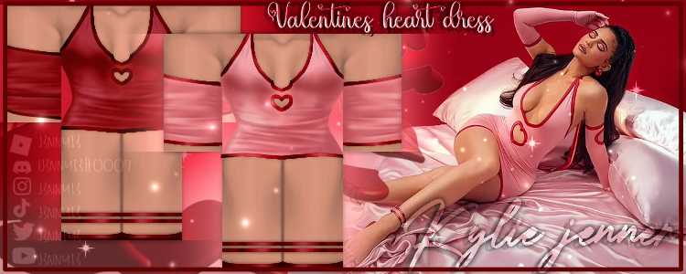 J3NNYI3's tweet photo. ღCLOTHES FOR MY GROUP!

Kylie Jenner Valentines heart dress ♡

links in thread

#Roblox #RobloxClothing #RobloxArt #RobloxCommissions #RobloxDesigner #Robloxdesign #j3nnyi3 #rtcdesigners https://t.co/9AfGlZaaKW