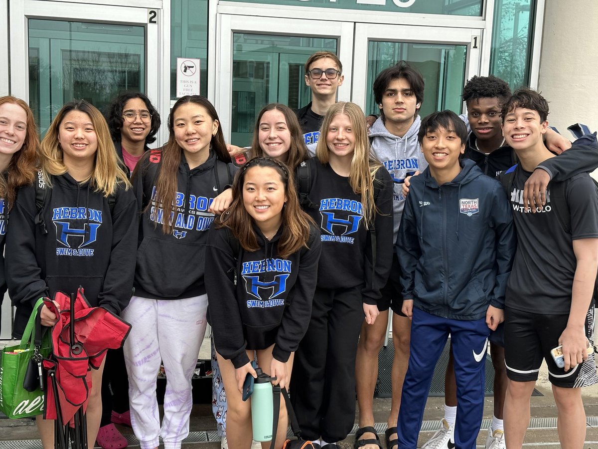 hebronswimdive's tweet photo. @hebronswimdive thanks for representing @Hebron_HS so well at the regional swim meet!  We are so proud!  Go Hawks! @LISDsports https://t.co/PGDh0c4ODg
