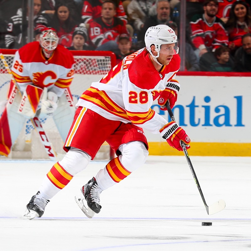 NHLFlames's tweet photo. "I said, 'Lindy, you're going to have to go (on D)' and he said, 'Oh yeah, I'm ready."

A penalty-filled first period on Monday meant Darryl Sutter had to consider bumping a forward to defence. His first choice? The ever-versatile Elias Lindholm.