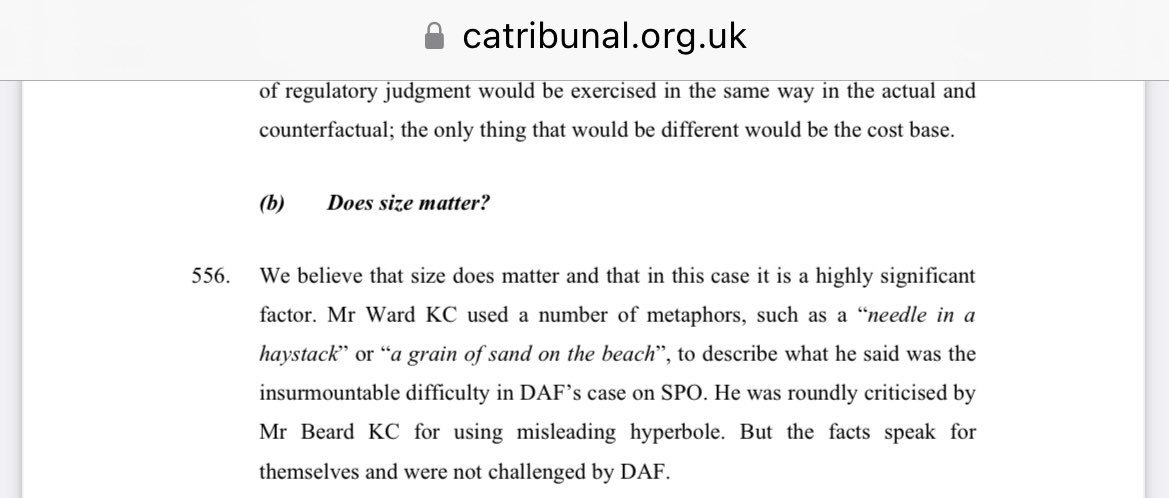 Just a bit of Competition Appeal Tribunal banter in paragraph 556.