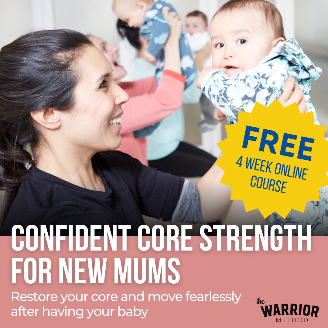 Introducing…
Confident Core Strength for New Mums A 4 week online course starting 20th Feb 

Save your spot: thewarriormethod.co.uk/confident-core…

#postnatal #postpartum #onlinefitness #pelvicfloor #diastasisrecti
