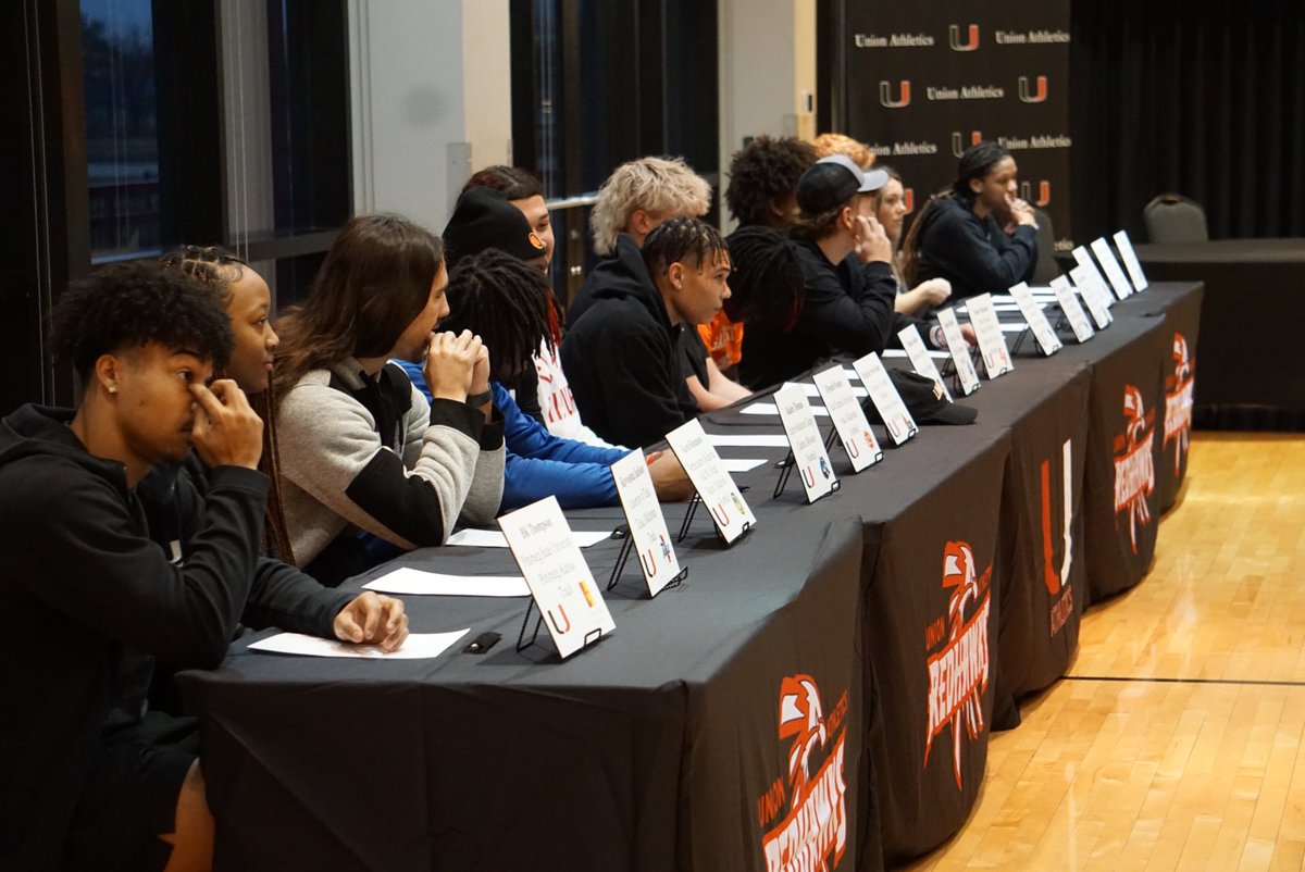 Today, we celebrated 14 outstanding student-athletes who will further their careers on the next level.  #buildingchampions
