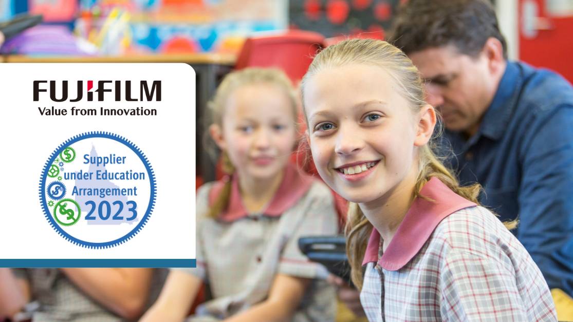 fujifilmbiau's tweet photo. We are proud to be a Supplier under Education Arrangement in 2023 for the provision of Print and Imaging as a service for the @QLDEducation  (DoE). #qldeducation #Edchat #EduMatch  #FutureReady #K12 #learning https://t.co/gWNvVYniKy