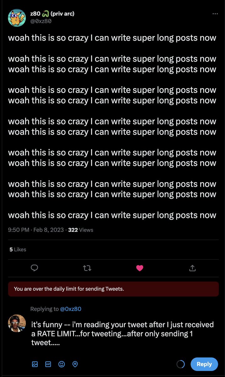 TGI_Damo's tweet photo. @zherring @0xz80 Oh you think you're being repressed??? check out this meta tweet. IF THIS ONE is even allowed to go through... https://t.co/dGS4v6wBqm