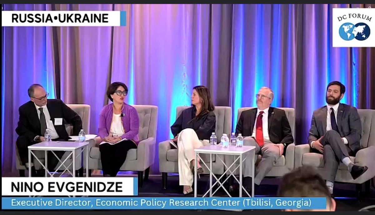 EPRC_Georgia's tweet photo. Great to see our Executive Director @EVGENIDZENINO among the distinguished panelists of Russia/Ukraine discussion at @FinSecrecy conference organized by @IllicitFlows #DCForum https://t.co/WrjOuvOc1T