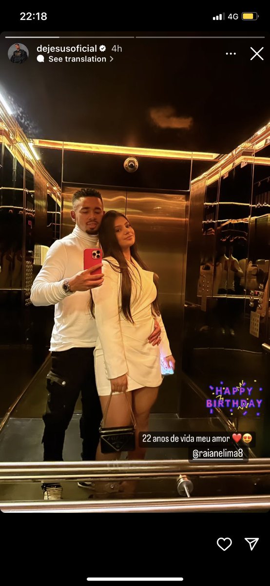 Arsenalnewschan's tweet photo. Date night with #Arsenal ⭐️ Gabriel Jesus 🇧🇷 😍 https://t.co/IajpBomERj