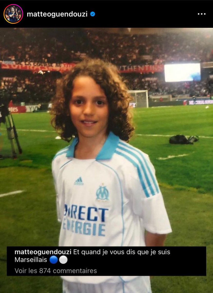 Footballogue's tweet image. Le dernier post Instagram de Matteo Guendouzi 💙🤍

« Et quand je vous dis que je suis Marseillais »