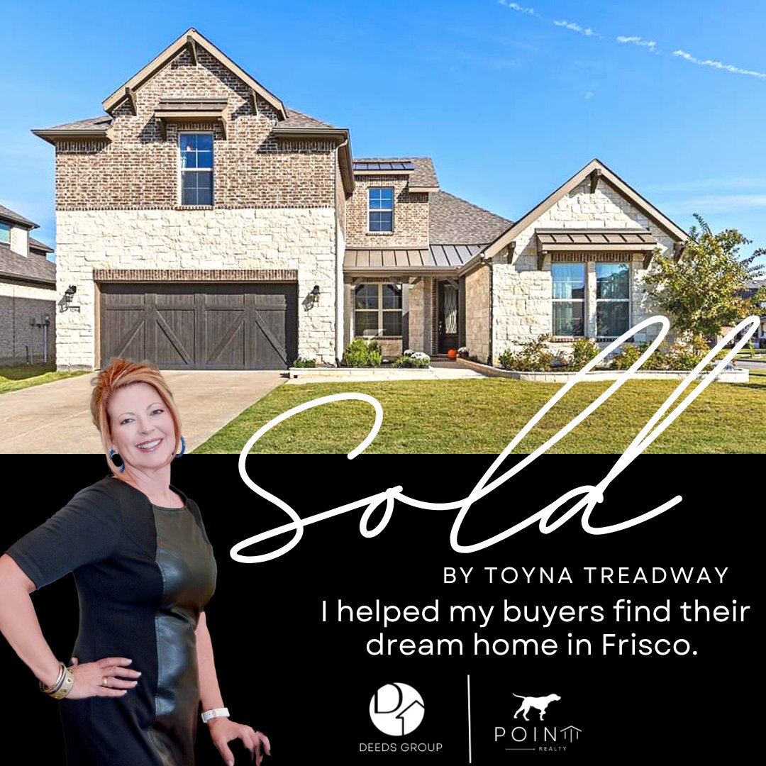 Toyna Treadway helped another Happy Client find their GORGEOUS dream home in Frisco! Happy Closing!
#thedeedsgroup #anotherhomesold #pointrealtytexas #pointrealty #justsold #toynatreadway #yourfavoriterealtor