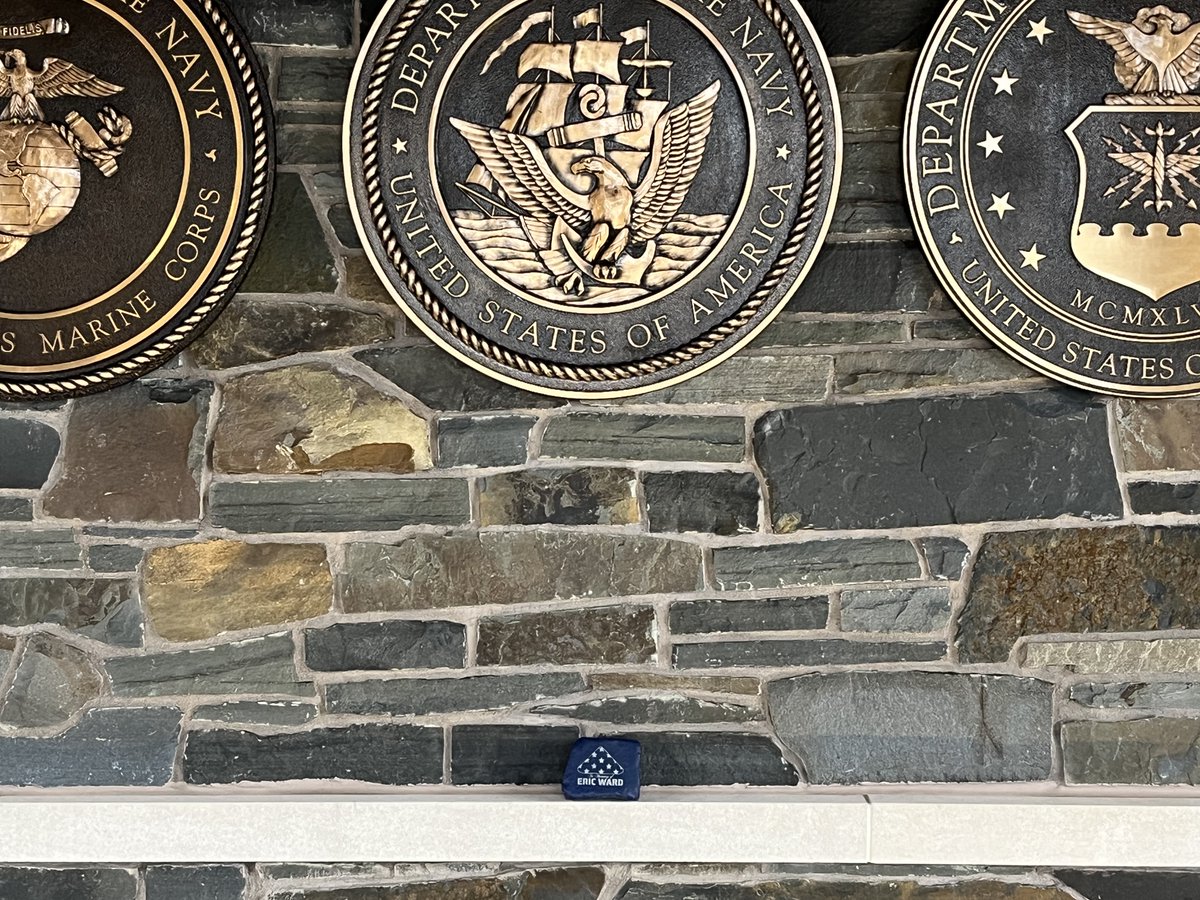 4WARDproject's tweet photo. This rock for Eric has been moving around New York lately! It most recently was known to be at the Lancaster VFW thanks to Tom Johnston, a Navy veteran who is a member of the Patriot Guard Riders of New York, Inc. #end22aday #4WARDproject #4EricWard #4WARDrocks Rock No. 22-379 https://t.co/wRMttSC38l