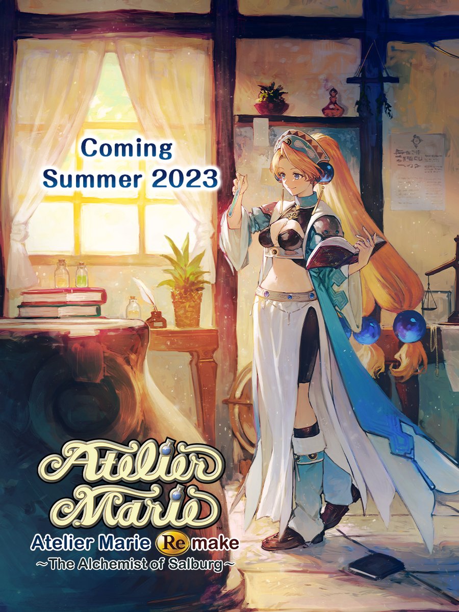 The origin of the "Atelier" series is being remade for the Atelier 25th Anniversary!

#AtelierMarieRemake: The Alchemist of Salburg is coming out on Nintendo Switch, PlayStation 4/5 and Steam - Summer 2023.

koeitecmoeurope.com/marie/
#NintendoDirect #KTfamily