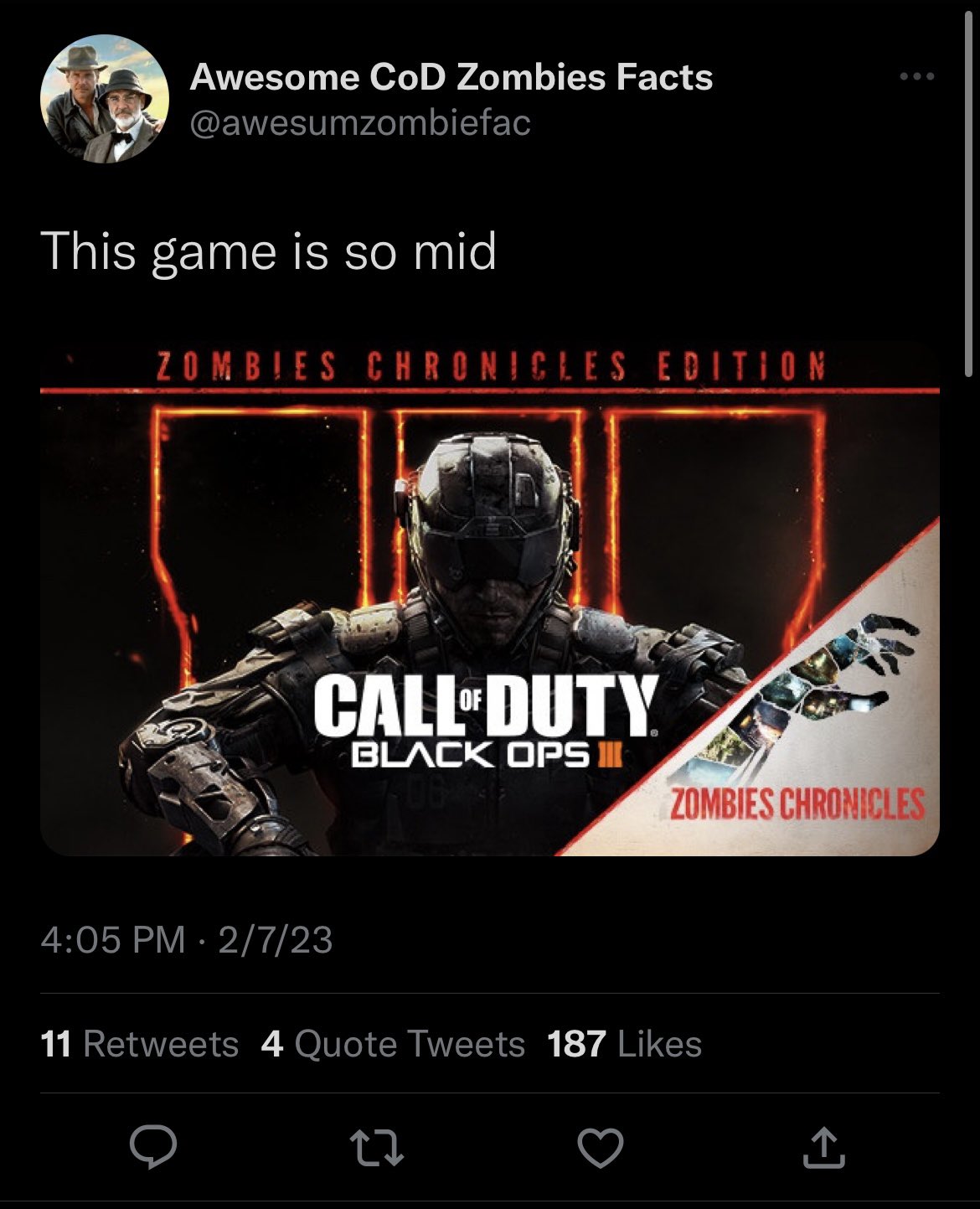 Bad COD Zombies Takes on Twitter: