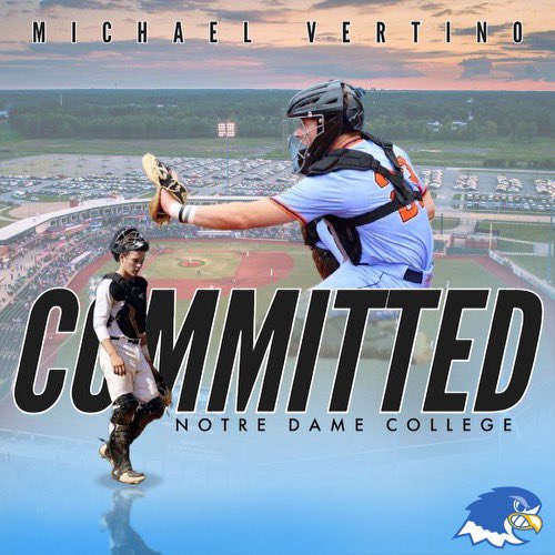 I’m excited to announce my commitment to Notre Dame College to continue my academic and athletic career! I would like to thank God, my family, coaches, and teammates who have supported me along this journey. Go Falcons!#UnfinishedBusiness @NdcBaseball @PVI_Baseball @CatchersU