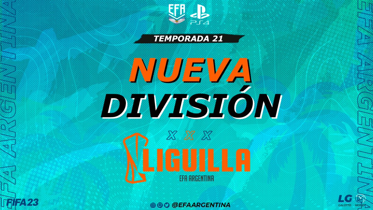 EFAargentina's tweet photo. Temporada #21 de EFA ARGENTINA

¿Seguís sin competencia? ¿Tenés ganas de volver a competir en la modalidad 11vs11?

⭐ Llega la LIGUILLA, nueva división gratuita en EFA ARGENTINA 🇦🇷

Anotate! Tenés tiempo hasta el 29 de Marzo. La liga comienza el 3 de Abril!

Te esperamos! 📩 https://t.co/WQlRqeFBVJ