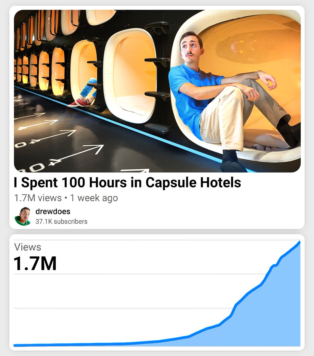 🏨🛏️I Spent 100 Hours in Capsule Hotels

Recent thumbnail I made ft. <a href="/falchook/">Andrew Falchook</a>.

Full thumbnail breakdown in replies 👇
