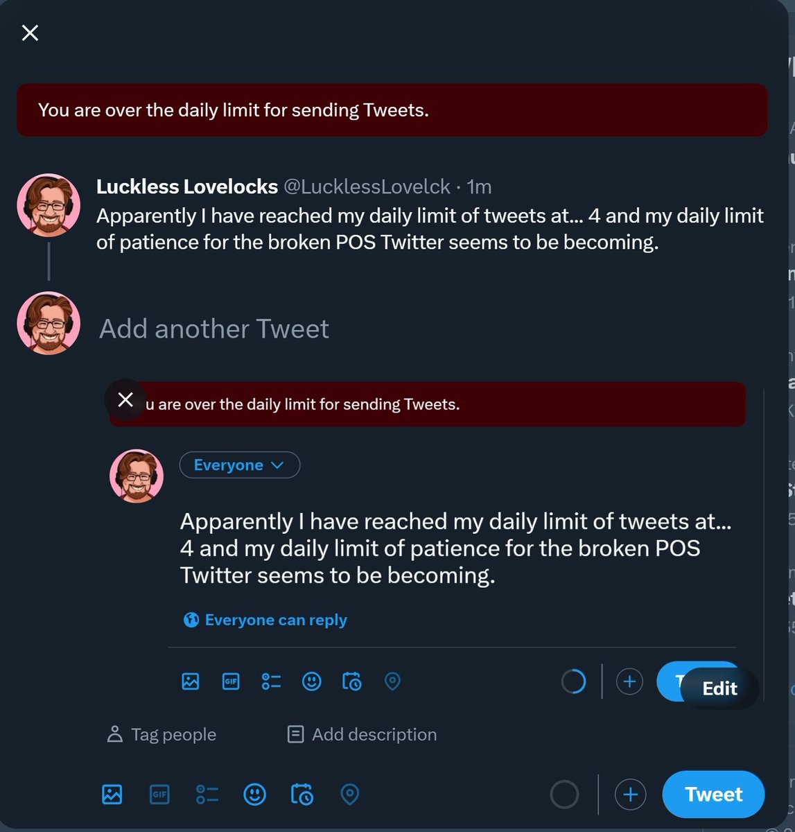 LucklessLovelck's tweet photo. #Shitter https://t.co/VmaKH6sYYO
