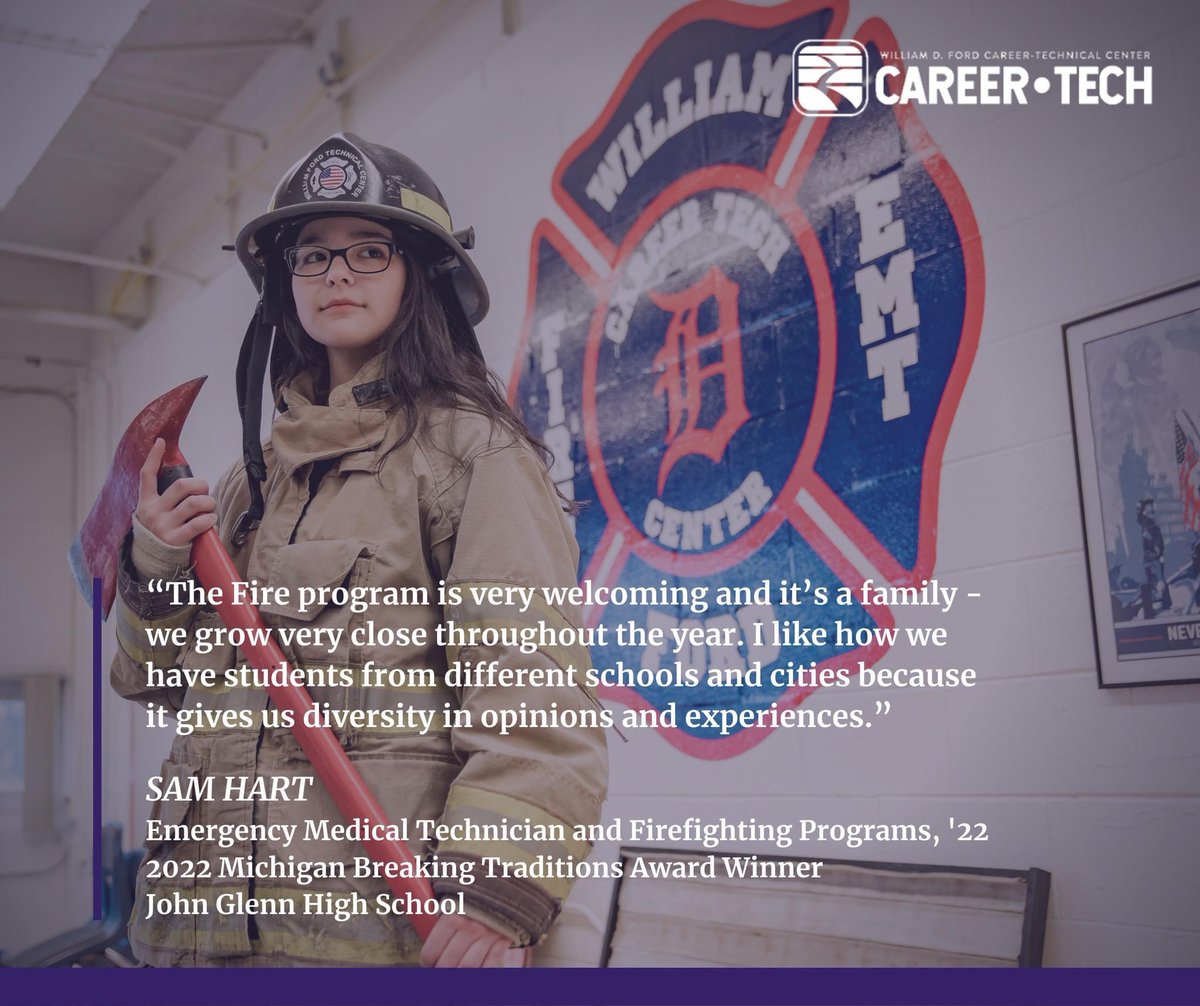FordCTC's tweet image. William D. Ford Career-Technical Center celebrates our students and alumni during Career Technical Education Month, and every day. #fordctc #edpathwaystosuccess #skilledtrainedandready #CTEWorks #CTEMonth