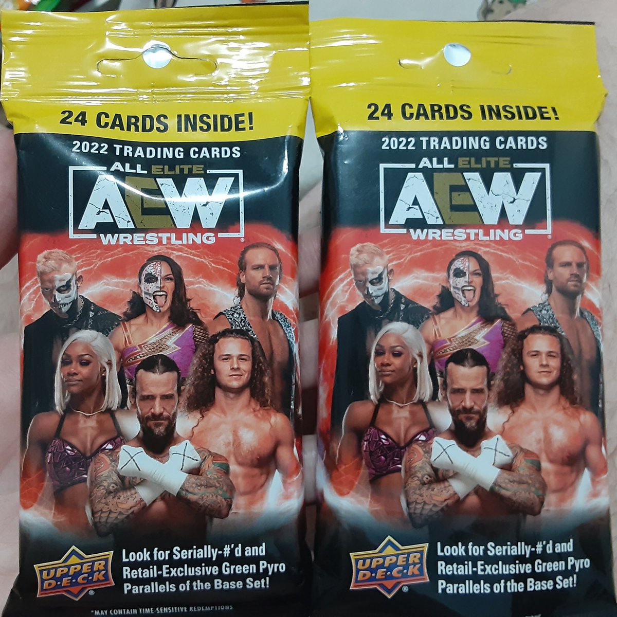 JoeCool212's tweet image. Couple of 2022 
@UpperDeckSports
@AEW Fat Packs for #WrestlingCardWednesday #WrestlingCards #FatPack #Cello #HangerPacks #AEW #ProWrestling #AEWDynamite #UpperDeck #WCW Wrestling Cards #WhoDoYouCollect #TheHobby #AllElite @wrestlingcards @AewCard @WrestlingTradi2 @CardsWorldwide
