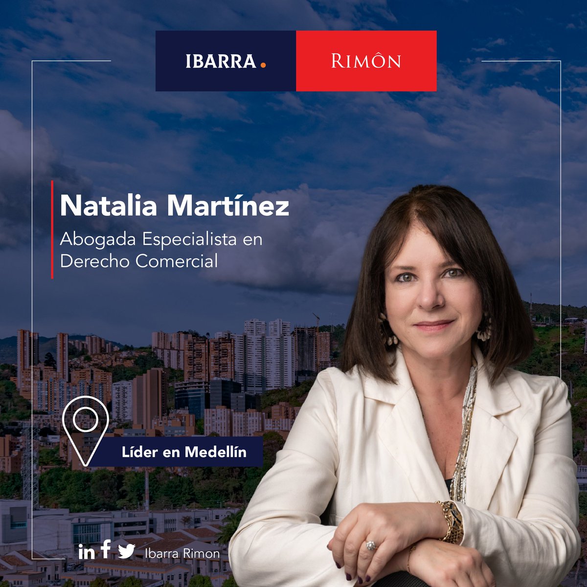 🙌Damos la bienvenida a Natalia Martínez Directora de nuestra nueva sede en la ciudad de Medellín y Socia de <a href="/IbarraRimon/">Ibarra Rimôn</a> 

👉Conoce más de su trayectoria profesional y académica en: bit.ly/3jBQcPP

#IbarraRimon #Medellín #Nuevaoficina #Derecho #Abogados #Firmadeabogados