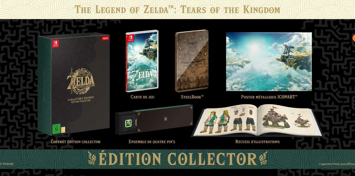 SavoirsZelda's tweet photo. 🚨 Voici le pack collector de #ZeldaTearsOfTheKingdom ! 

Il est somptueux!! 🤩 https://t.co/pFnEwIty0T