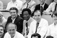 DrQuinnCapers4's tweet photo. #BlackHistoryMonth 1st Black American Interventional Cardiologist seen @ live demonstration of coronary angioplasty, Switzerland in 1980. He used the technology to tx his pts in NYC. Thank you, Dr. Alphonzo Jordan.  #BlackMenInMedicine✊🏿

(How many giants of IC can U name?) @SCAI https://t.co/gkj5JpgitK