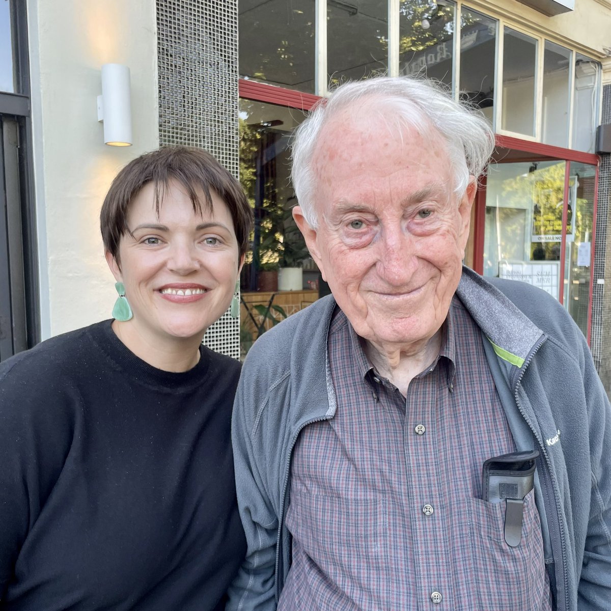 DrT_Scanlon's tweet photo. Meeting an actual legend! @ProfPCDoherty thanks for stopping to take a photo with me. With love, your biggest fan. https://t.co/uCvzCYUzeZ