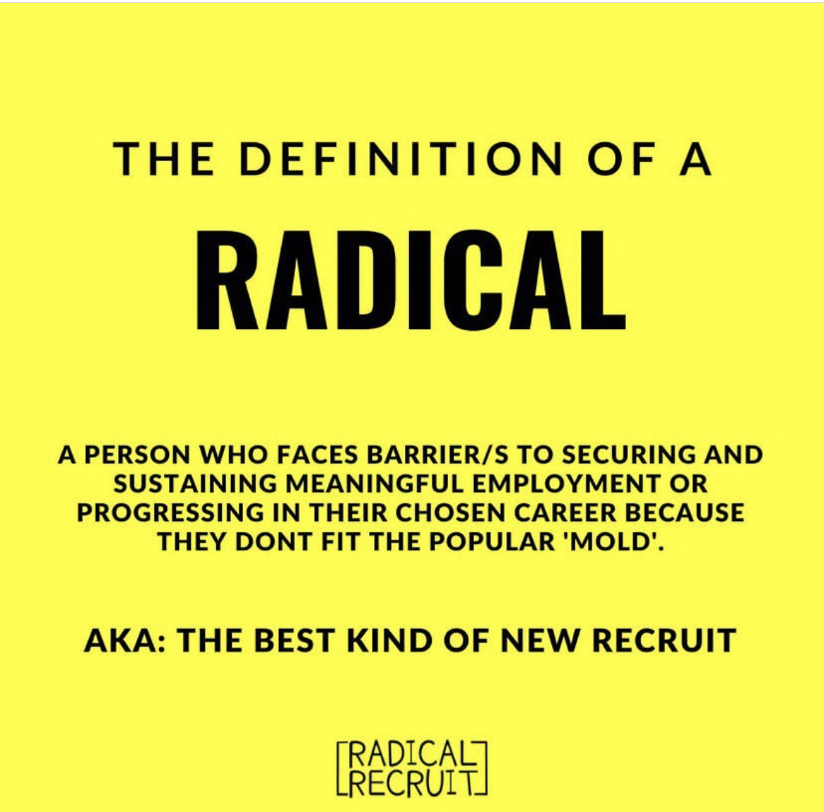 FEATURED CHARITY <a href="/recruit_radical/">RadicalRecruit</a> an innovative social recruitment consultancy, working to get people with barriers to work into secure employment and regain control of their futures.
#activism #charity #dogood #giveback #giving #goodcause #help #hope #kindness