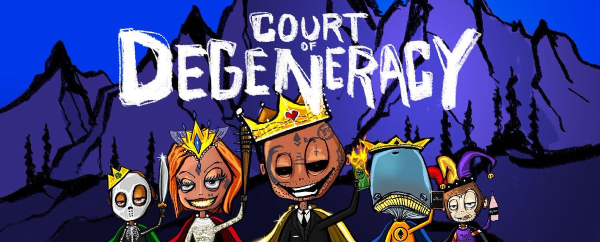 Court of Degeneracy early minting for the Allow List starts on March 9th! Prepare yourself! Which court will you choose? You can read all about it at CourtOfDegeneracy.com.