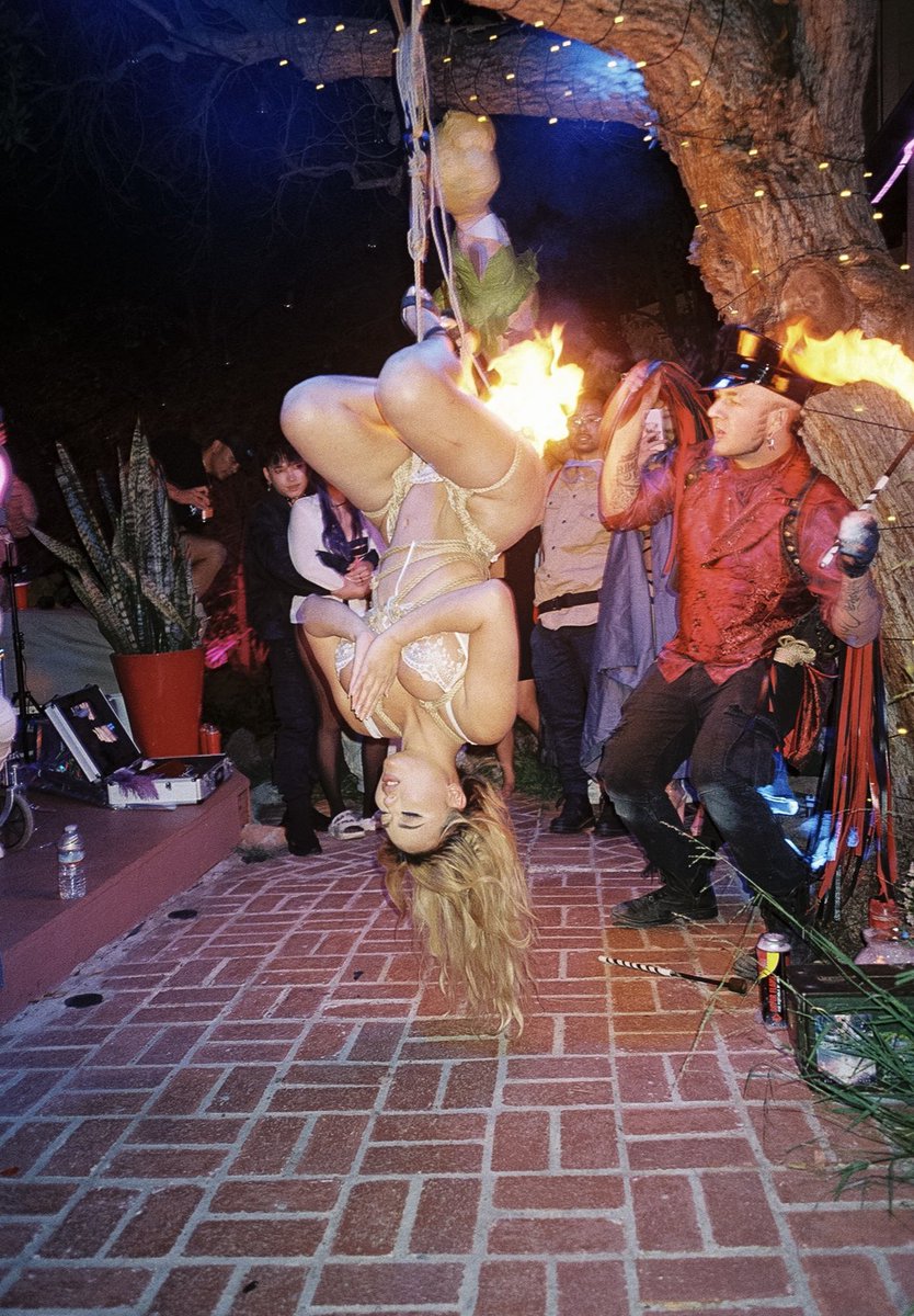 kazumisworld's tweet photo. Something I realized a lot of ppl didn’t know about me is that I love being set on fire. It’s kind of a regular thing that happens in my personal life. Didn’t ever post about it cuz I can’t sell it anywhere but here’s me on my birthday last year! https://t.co/OXG8SDk7od