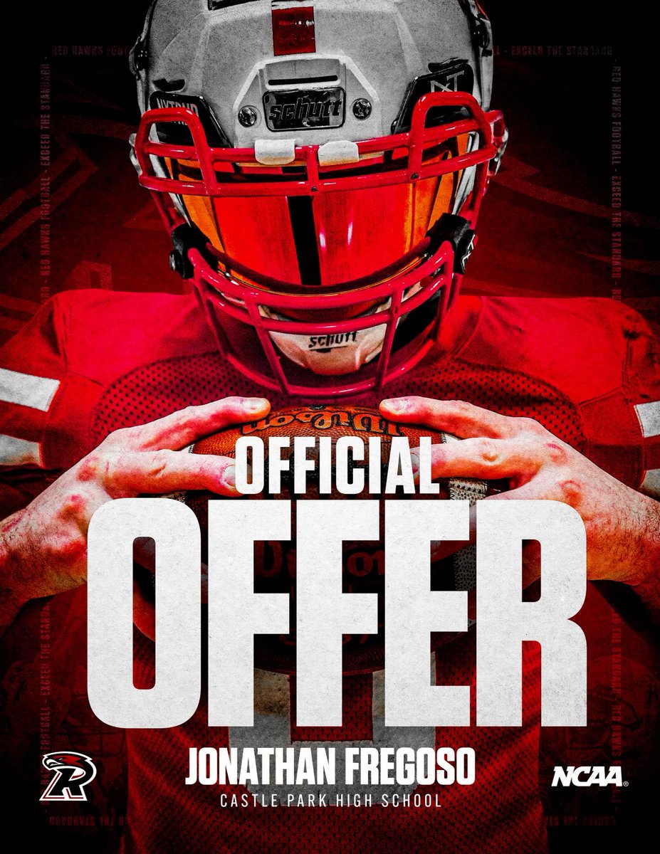 After a great conversation with <a href="/Jmar56/">Jake Marshall</a>,  i am happy to announce my first official offer to <a href="/RiponRedHawkFB/">Red Hawk Football</a>  Go Hawks! 🔴⚪️ <a href="/cptrojansfb/">Castle Park Football</a> <a href="/LOUIED619/">Louie Hernandez</a>