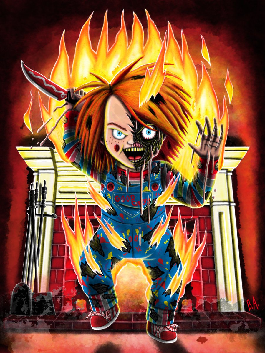 New digital painting I just finished up!  My rendition of Chucky covered in flames!  Enjoy everyone!
#chucky #chuckydoll #chuckyfanart #donmancini #digitalart #digitalpainting #digitalartist #doctorgorefesto