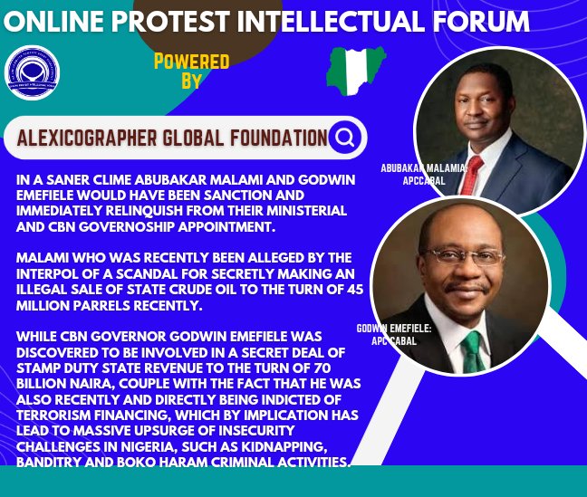 MEET THE APC CABALS WHO WERE SEVERALY EMENSHED &amp; INDICTED IN A MULTI BILLION NAIRA SCANDAL/FRAUD ENOUGH TO FUND OUR BUDGET &amp; PAY OUR DEBT FOR THE NEXT 7 YEARS.
YET THEY ARE THE TOP INFLUENTIAL CABALS DICTATING WHAT HAPPENS IN NIGERIA.
#END_CABAL_NOW
<a href="/IntlCrimCourt/">Int'l Criminal Court</a> 
<a href="/INTERPO/">Vitus Anthony  A</a>
<a href="/FBI/">FBI</a>