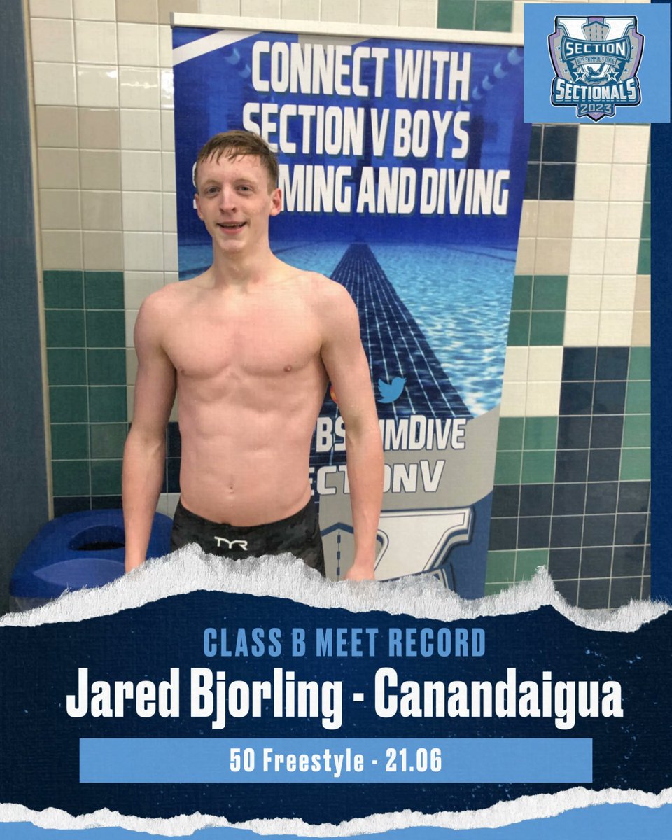 New Class B Meet Record -  50 Feestyle