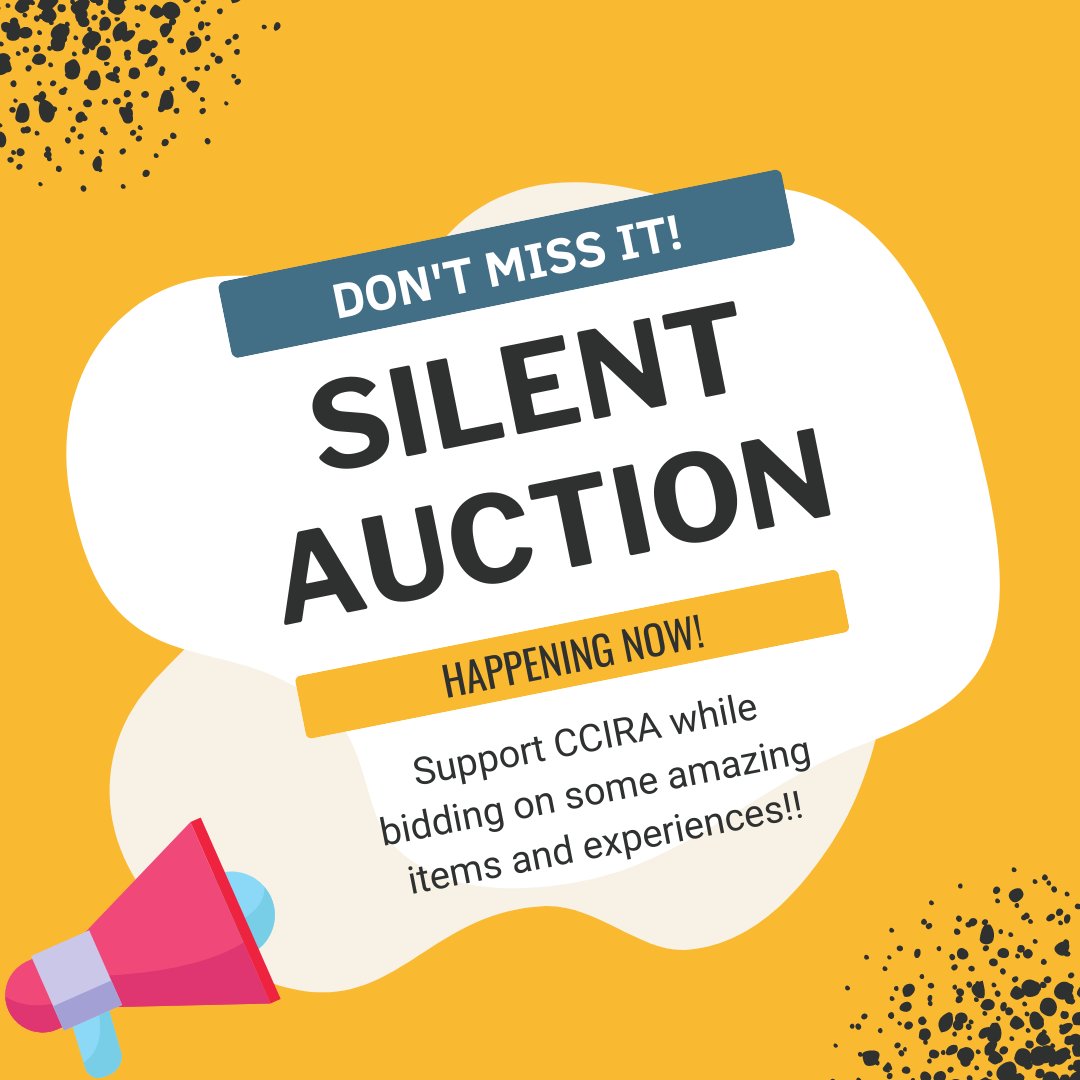 Start bidding now! Go to ccira.org/silent-auction to bid on everything from books, to bags, to condos! Support CCIRA and walk away with something for yourself too! #ccira23