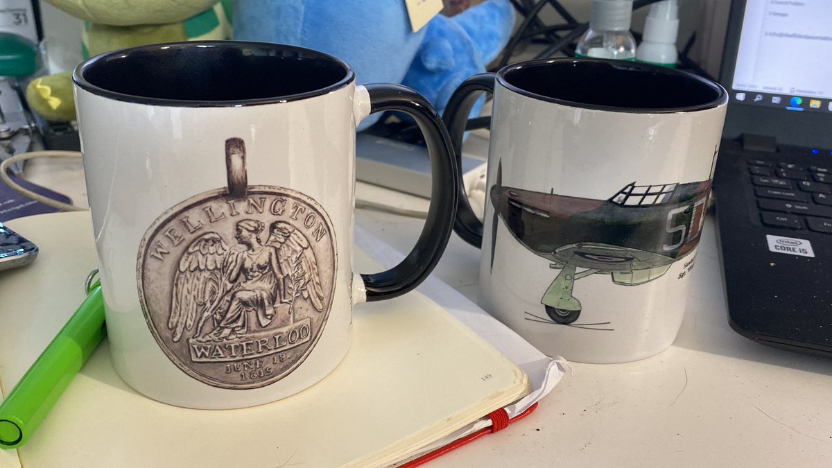mr45144's tweet photo. Because we all need new mugs @DawnMonks Thanks Dawn - the Waterloo Medal is better than I hoped. Magic stuff. cc @09EA63 https://t.co/YDntaAQ7dV