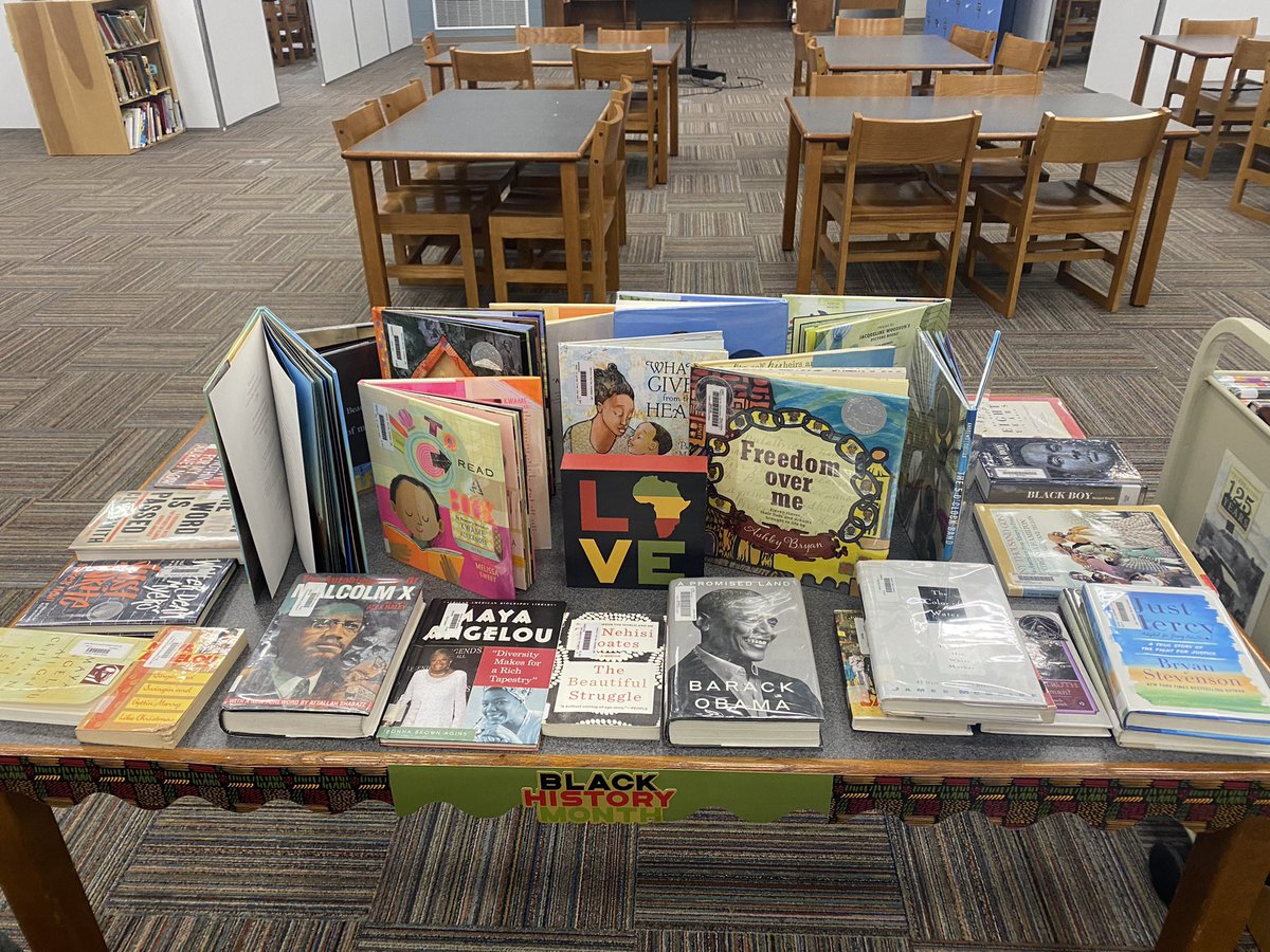 ECCALibrary's tweet photo. We are ready for our African American Read-In! #hvalibrary https://t.co/nZlUBJFZiG