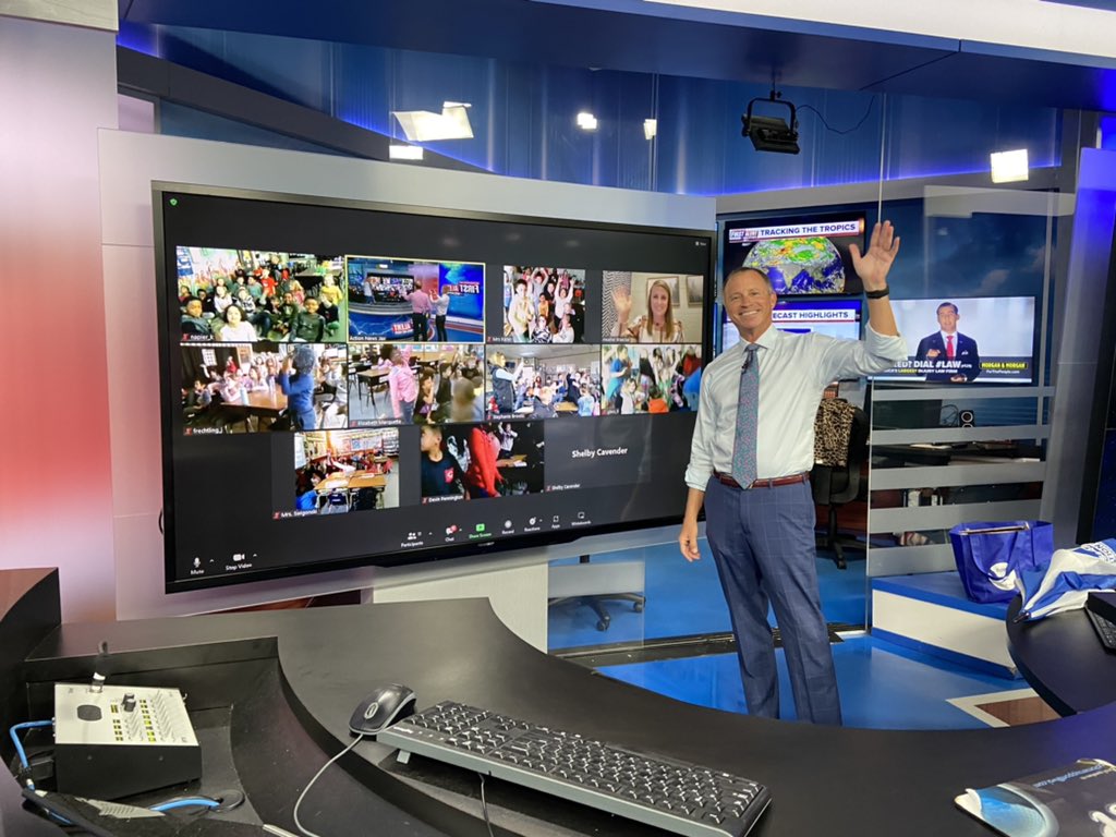 MikeFirstAlert's tweet image. #firstalertwx “All the Weather, All the Time” - zoom session w/ 11! 2nd grade classes @ActionNewsJax @WOKVNews @TechCoach513
