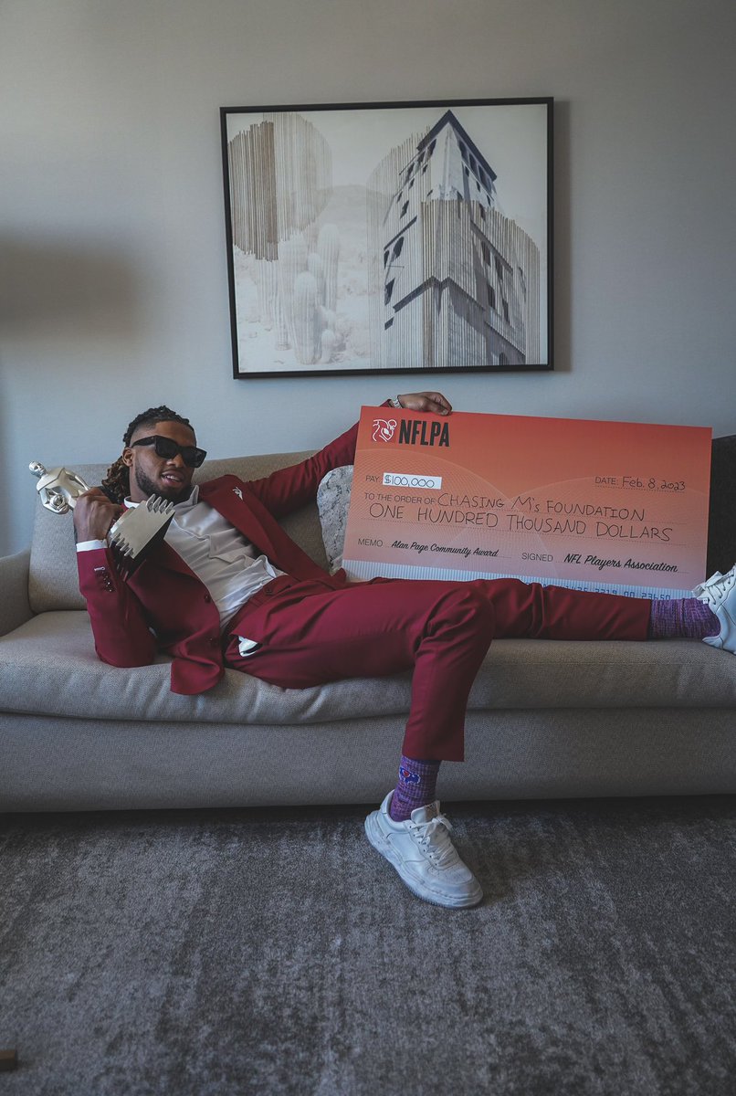 Alan Page Community Award 🏆. 
Thank You <a href="/NFLPA/">NFLPA</a>. 
“It’s a blessing to be a blessing!” 🙏🏾