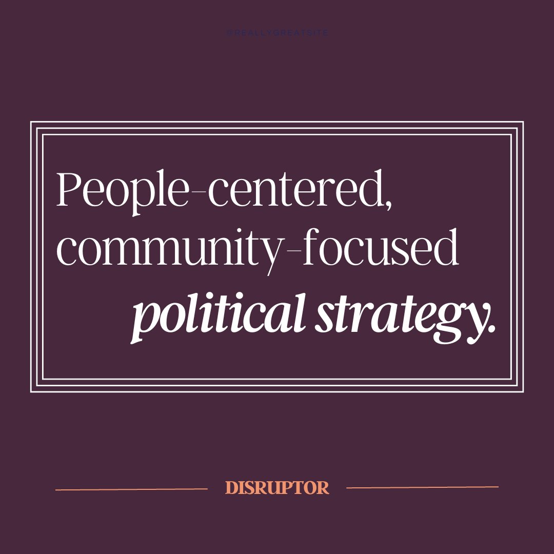 exciting announcement 📢 i have co-founded a  political consulting group: Disruptor Collaborative. we believe that process matters and it's necessary, not optional, to use liberatory methods if we want to create a liberated future --> disruptorcollab.com

#atxcouncil #txlege