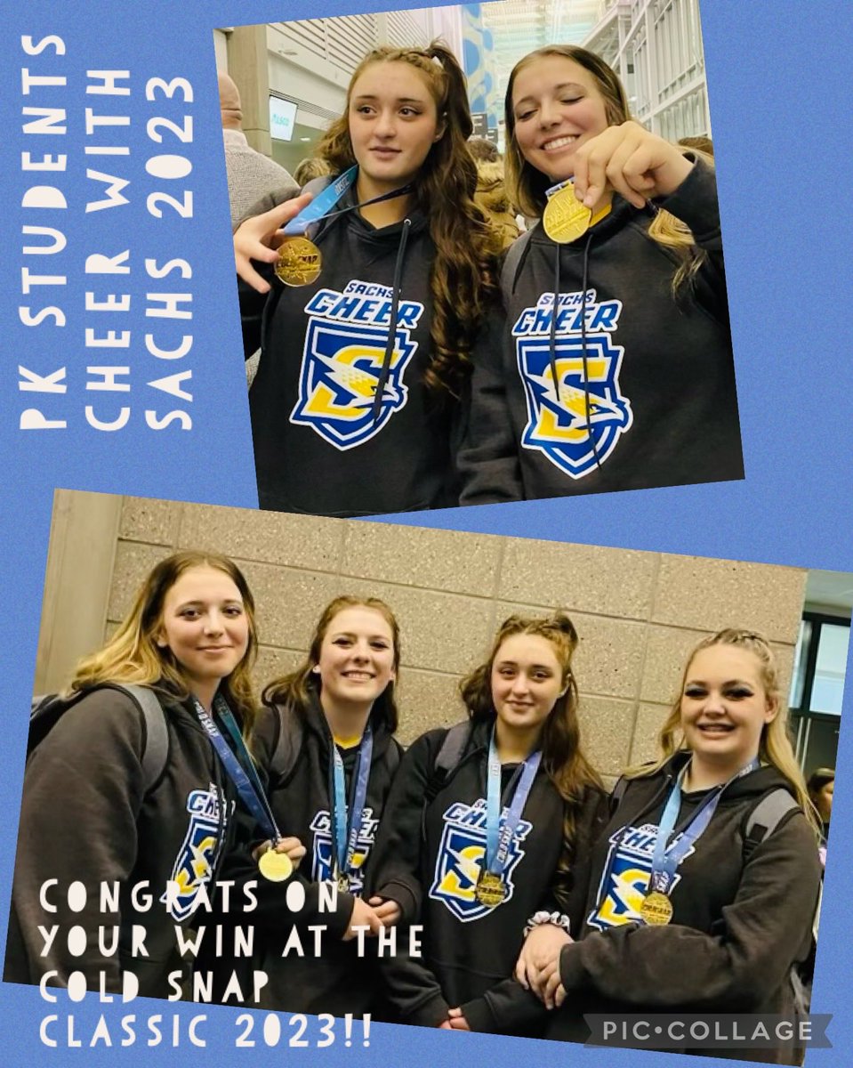 mayhealey's tweet photo. Congratulations to our three PK students cheering with the SACHS cheer program! Well done! https://t.co/CGu6vWNL6S
