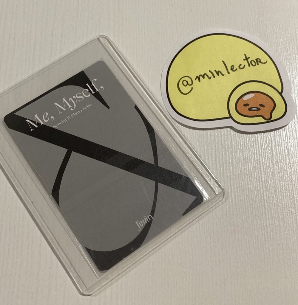 minlector's tweet photo. [venda / vendo bts jimin] 🤍
photocard fixo photofolio jimin  
R$ 75

♡ frete incluso
♡ não faço reserva
♡ pagamento por pix 
♡ feedbacks no fixado

🏷️ photofolio me myself &amp; jimin card pc jimin https://t.co/4UYGQ2zgXa
