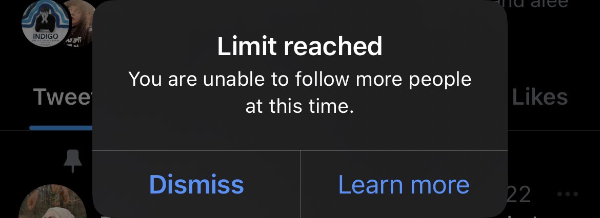 Yo quería darle follow a @sonia_lavaquita y me salió esto 😓

Que clase de límite es 200 follows??
No eran 5000 lo máximo?? 😤😤