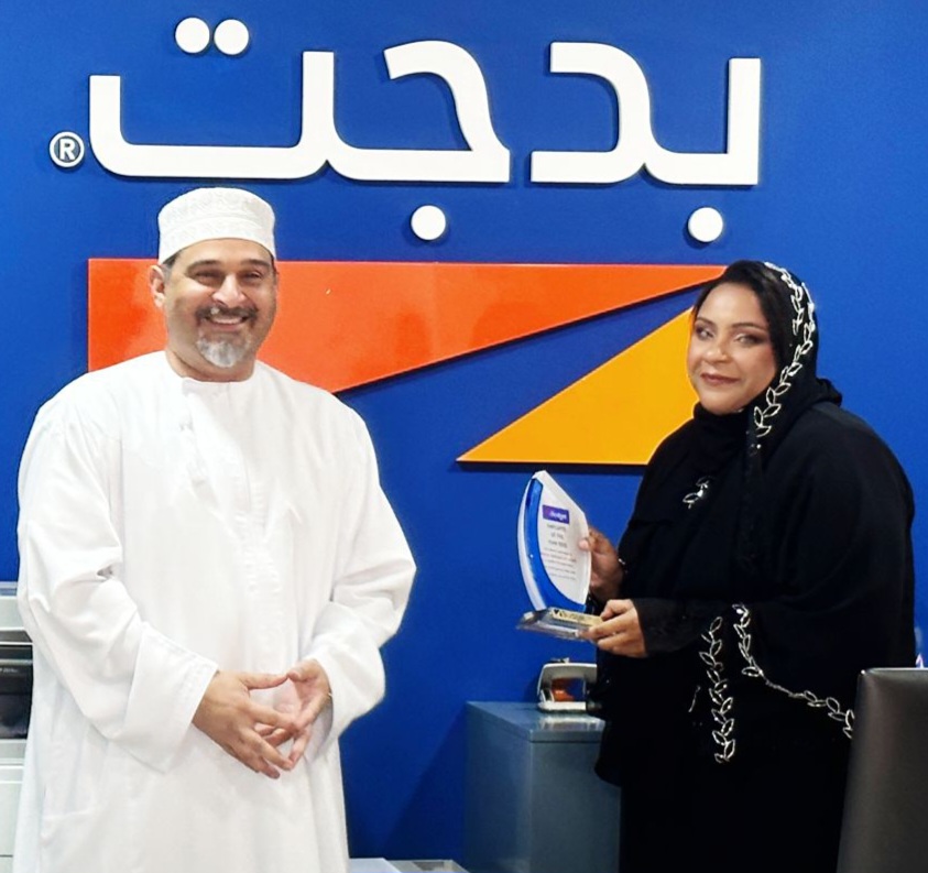 We value the commitments from our employees who strive 2 b result oriented with their hard work & dedication. Ms. Nooras Al Ismaili from our Rental desk team was chosen as “Employee of the Year - 2022” & was awarded by our Vice Chairman Mr. Ammar M Al Saleh at an award ceremony.