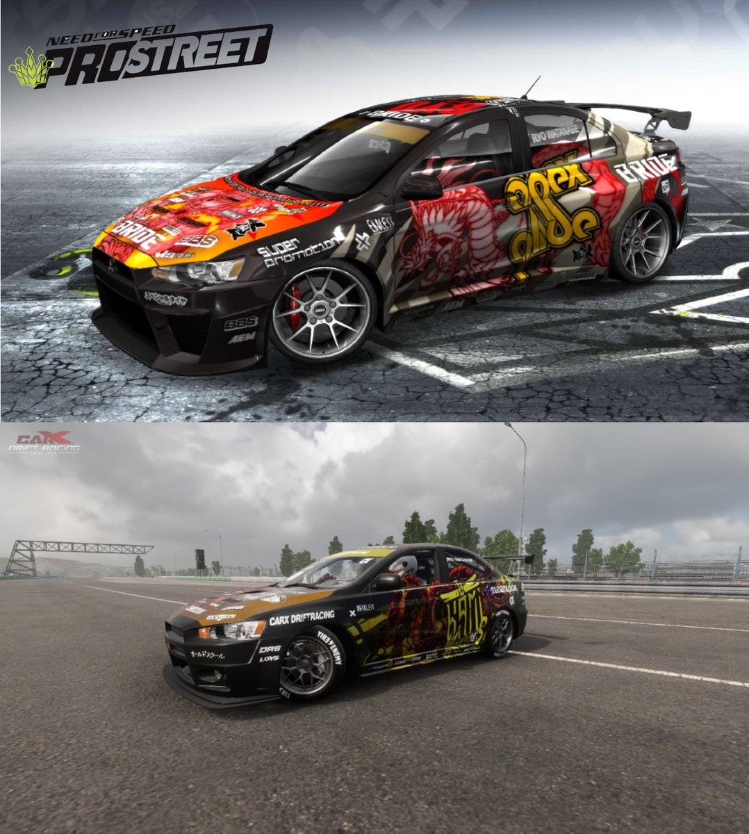 KevinAbillGamer's tweet photo. Ryo Watanabe's Lancer Evo X comparison.
リョウ・ワタナベのランエボX比較。
#CarXDriftRacingOnline #CarX_DRO #NFSProStreet #NFSPS #NFS #ProStreet #プロストリート #RyoWatanabe #リョウワタナベ #MitsubishiLancerEvolutionX #LancerEvoX #Evo10 #ランエボX #ランエボ10 https://t.co/w0FTXE3f5A